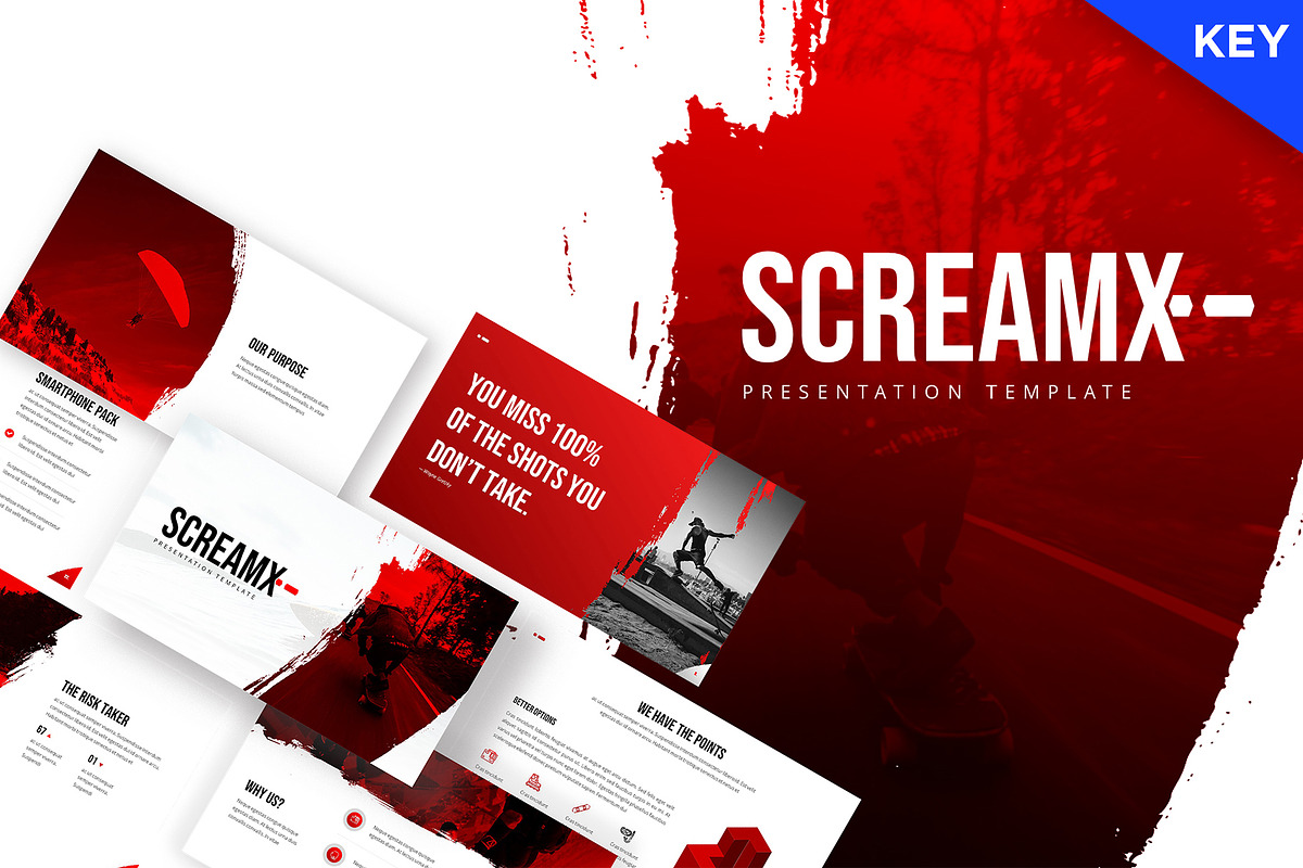Screamx Keynote Template, a Presentation Template by Jegtheme (Photo 1 of 4)