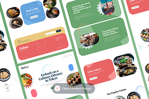 Kohan - Restaurant Landing Page