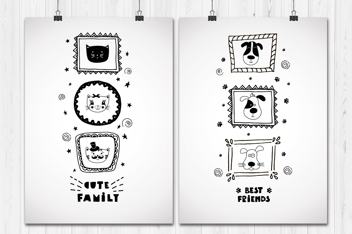 Hand drawn big bundle with animals, an Animal Illustration by Alona Savchuk (Photo 13 of 21)