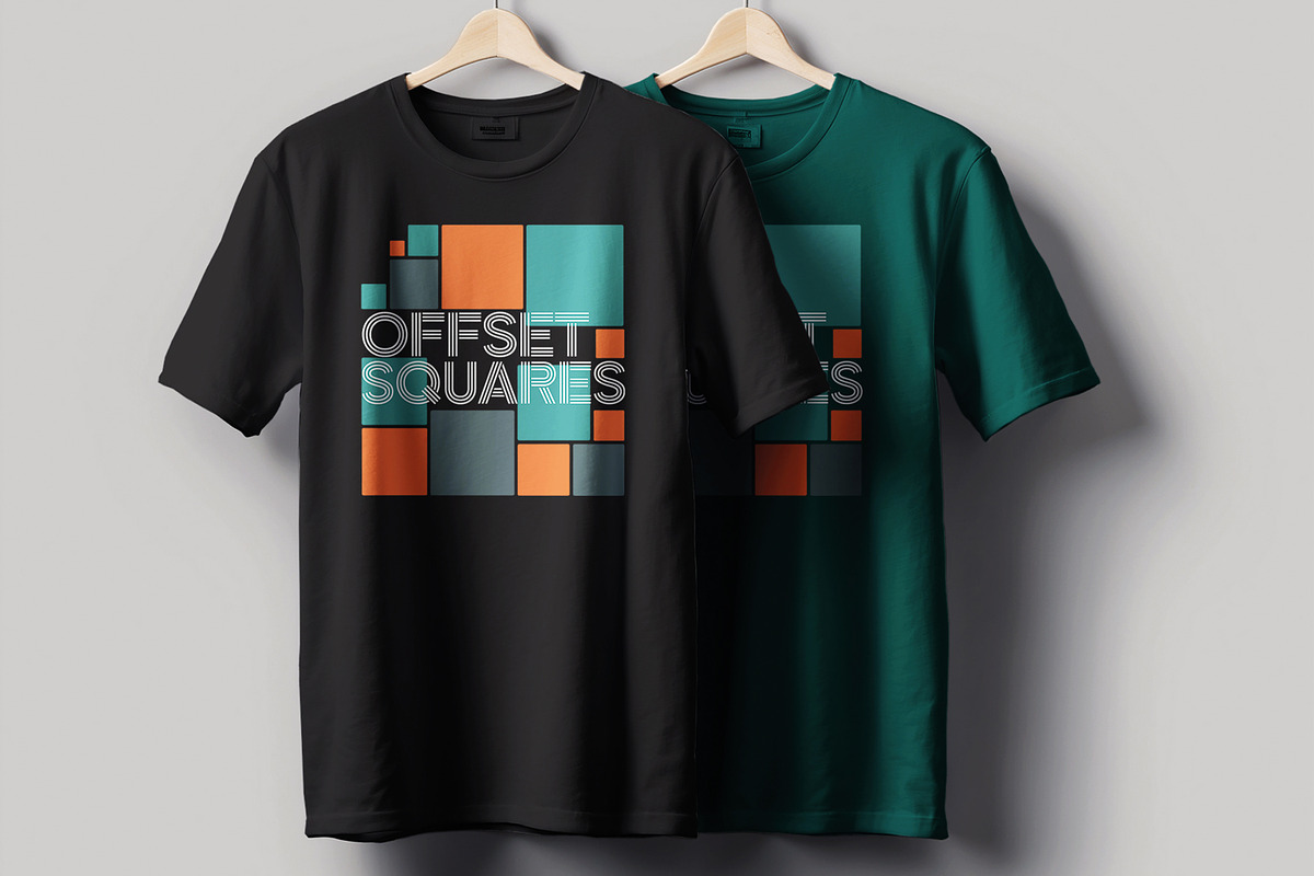 Offset Square Geometric Tshirt, a Stationery Template by MightyDesign (Photo 1 of 5)