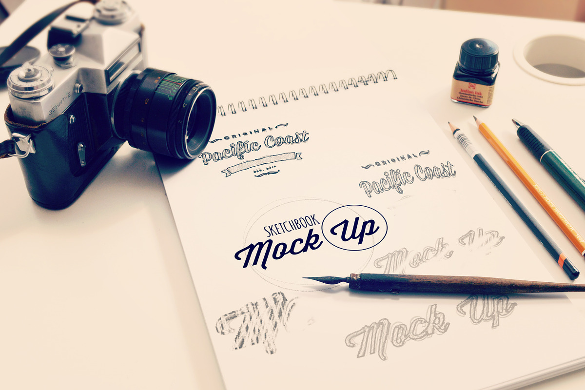 Sketchbook Mock Up, a Books & Magazine Mockup by k-project design (Photo 6 of 6)