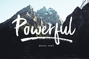 Powerful | Brush font, a Script Font by Studio&Story (Thumbnail 1 of 6)