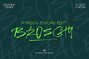 Brosgty Brush Font