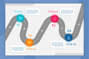 Roadmap Infographic Template, a Templates & Theme by Bartama Graphic (Thumbnail 2 of 4)