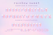 Rainbow Sweet - SVG Color Cute Font, a Symbol Font by Kanink Studio (Thumbnail 6 of 8)