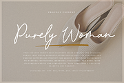 Purely Woman - Monoline Font, a Script Font by Sronstudio (Thumbnail 1 of 15)