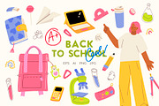 Back to School Vector Pack, an Education Illustration by Volha Studio (Thumbnail 1 of 7)