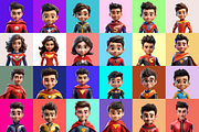 125 Animoji - Children Superhero, a Characters & Person 3D Model by Digital Blood (Thumbnail 8 of 9)