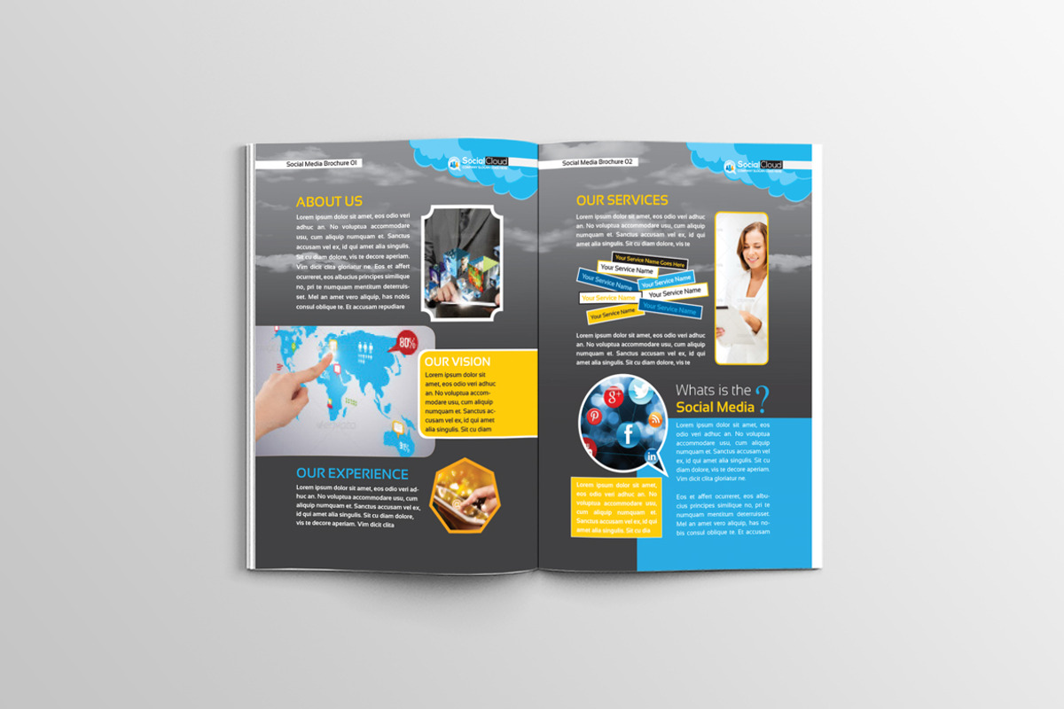 Brochure for Social Media Business, a Brochure Template by ContestDesign (Photo 2 of 6)