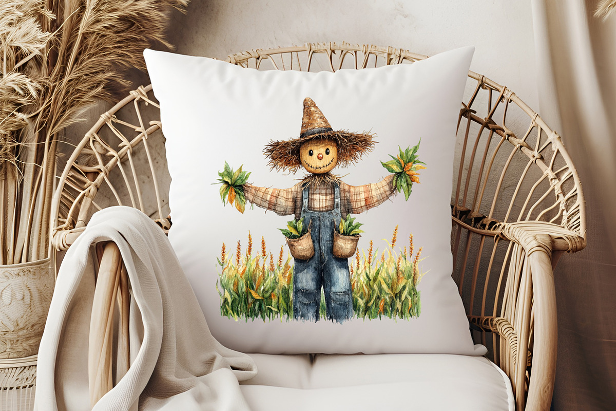 Scarecrow Clipart Autumn Fall PNG, an Illustration by Pixels.Craft (Photo 5 of 7)