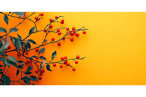 Vibrant red berries with green, a Nature Photo by Lermont51