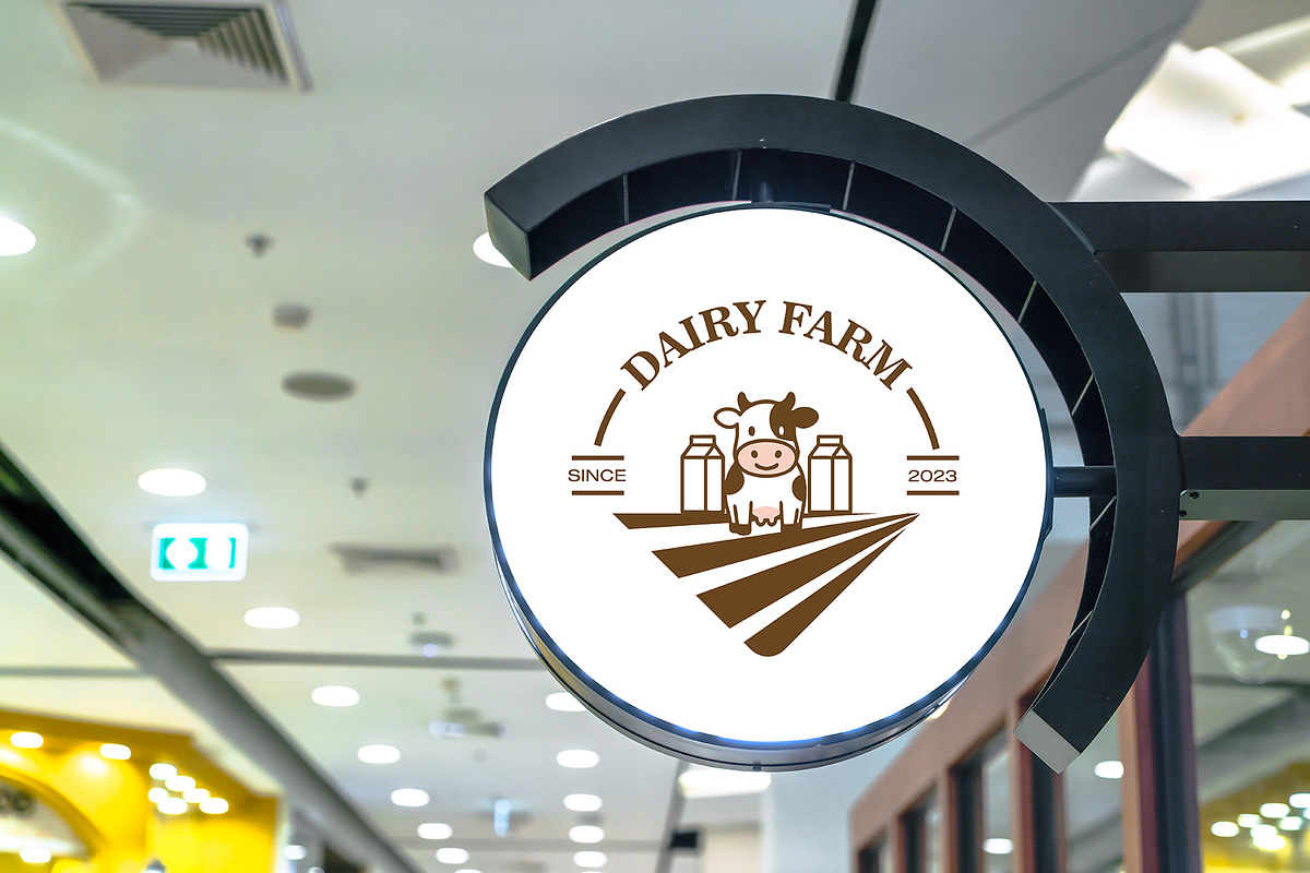 Modern Dairy Farm Logo Design, a Branding & Logo Template by YUDesignStore (Photo 3 of 8)