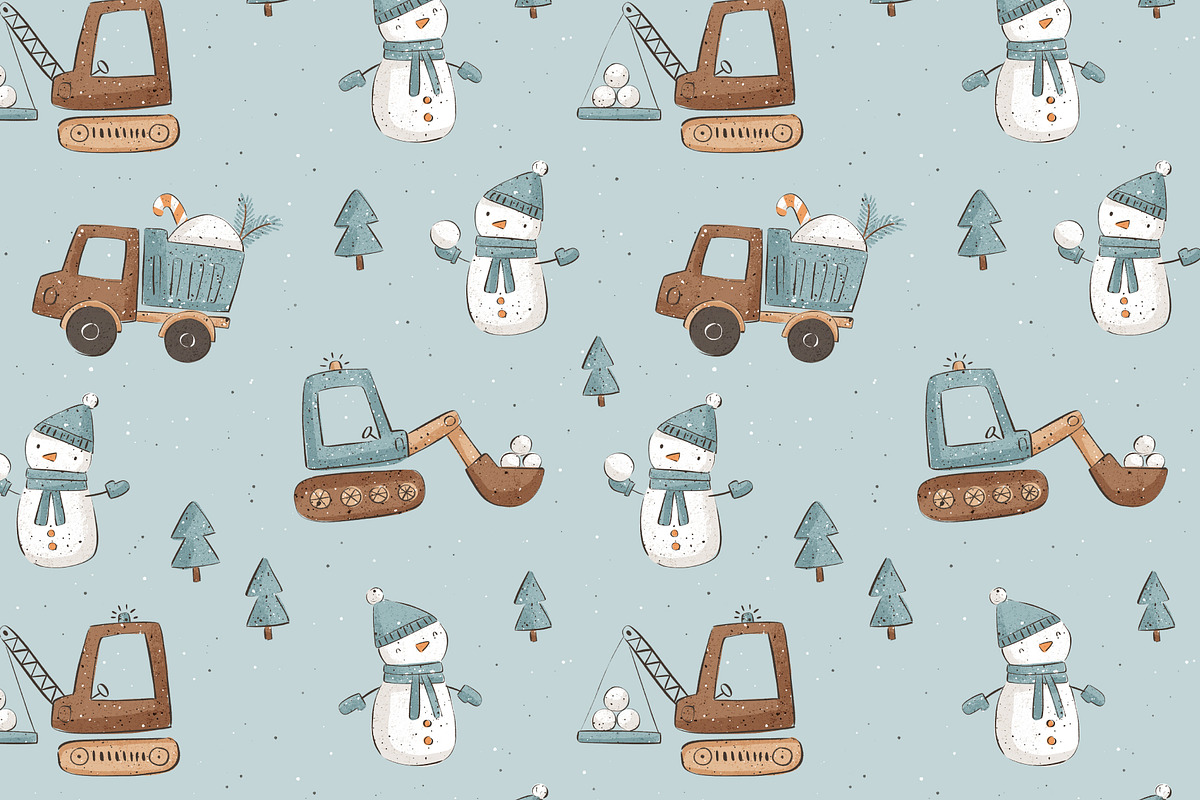 Winter construction, a Pattern Graphic by Olena Kuznietsova (Photo 9 of 9)