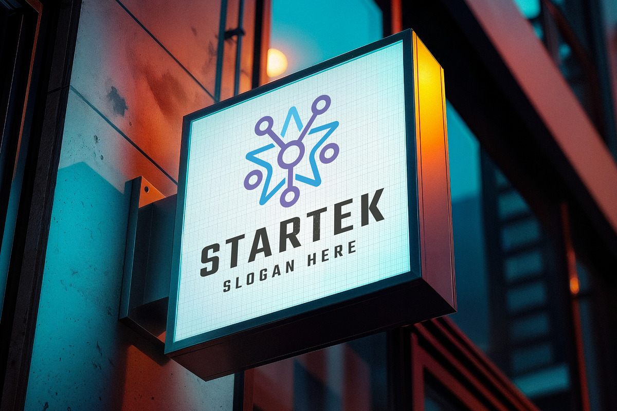 Modern Network Star Technology Logo, a Branding & Logo Template by ...