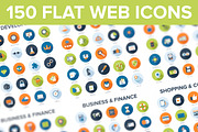 150 Long Shadow Web Icons, an Outline Icon by Maxim_Basinski (Thumbnail 1 of 2)