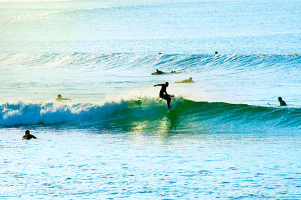 Surfing on line-up, a Sports & Recreation Photo by joyt