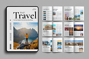Digital Travel Magazine Layout, a Magazine Template by E-Type (Thumbnail 1 of 7)
