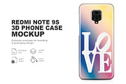 Xiaomi Redmi Note 9S 3D Phone Mockup, an Android Mockup by mockupbuys (Thumbnail 1 of 3)