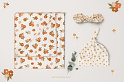 Warm Florals pattern & clipart, a Pattern Graphic by Cozy pattern shop (Thumbnail 11 of 11)