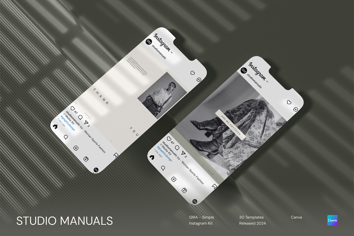 GIRA – Simple Instagram Kit, a Social Media Template by Studio Manuals (Photo 7 of 8)