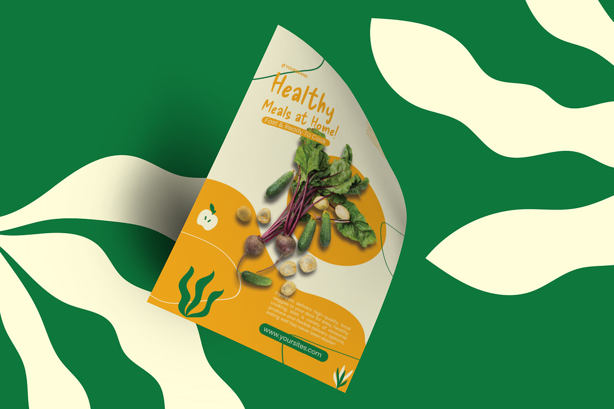 Fresh Food - Flyer, a Design Template by VUNIRA