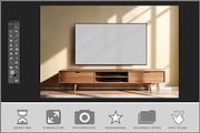 Tv Mockup Brick Wall, an Advertising Mockup by Bruno's Shop (Thumbnail 2 of 3)