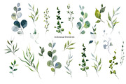 Eucalyptus. Watercolor collection., a Pattern Graphic by HannaStudio (Thumbnail 2 of 9)