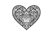 Ornamental Heart Silhouette Bundle, an Illustration by jahid234 (Thumbnail 29 of 31)