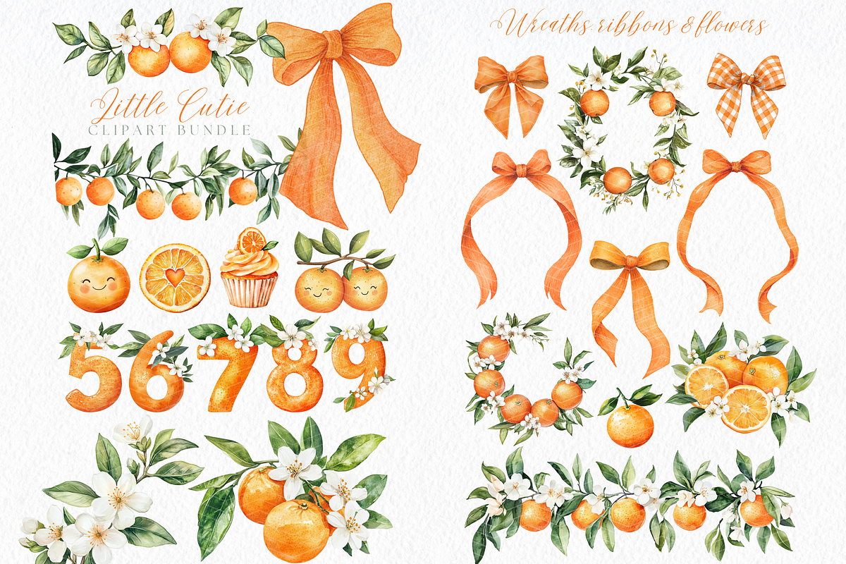 Orange Little Cutie Clipart, an Illustration by ClipArtCharm (Photo 4 of 6)