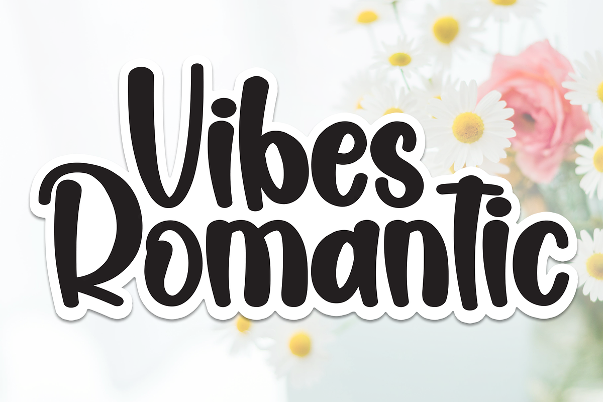Vibes Romantic | Script Font, a Script Font by Scratchones (Photo 1 of 8)