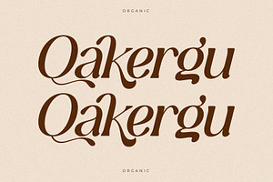 Qakergu Modern Serif Font