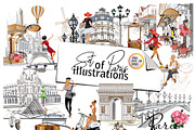 Set of Paris illustrations!, an Illustration by Laifalight (Thumbnail 1 of 9)
