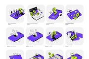 Fintech App Illustrations set, a Finance Illustration by Creative Graphics (Thumbnail 4 of 4)