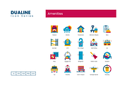 90 Amenities Icons - Dualine Flat, a Solid Icon by Flat Icons (Thumbnail 2 of 4)