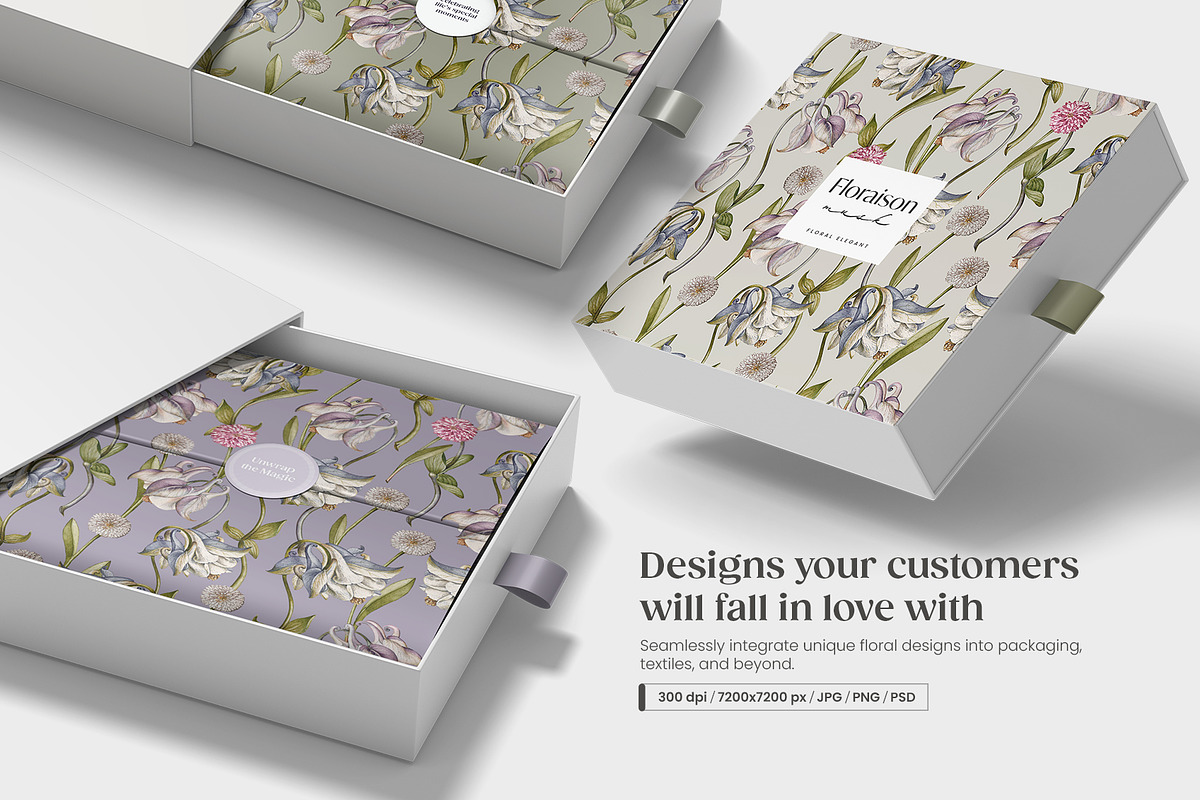 Eternal Bloom Elegant Floral Pattern, a Pattern Graphic by Yello_illustration (Photo 9 of 14)
