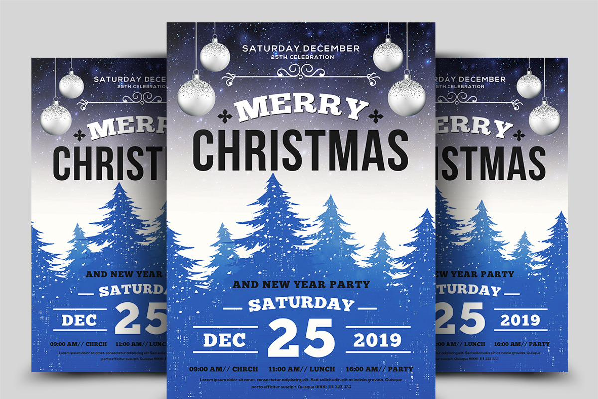 50-Christmas Flyers Bundle, a Flyer Template by AfzaalGraphics (Photo 27 of 49)