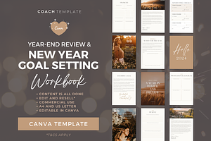 Goal Setting Workbook Template Canva