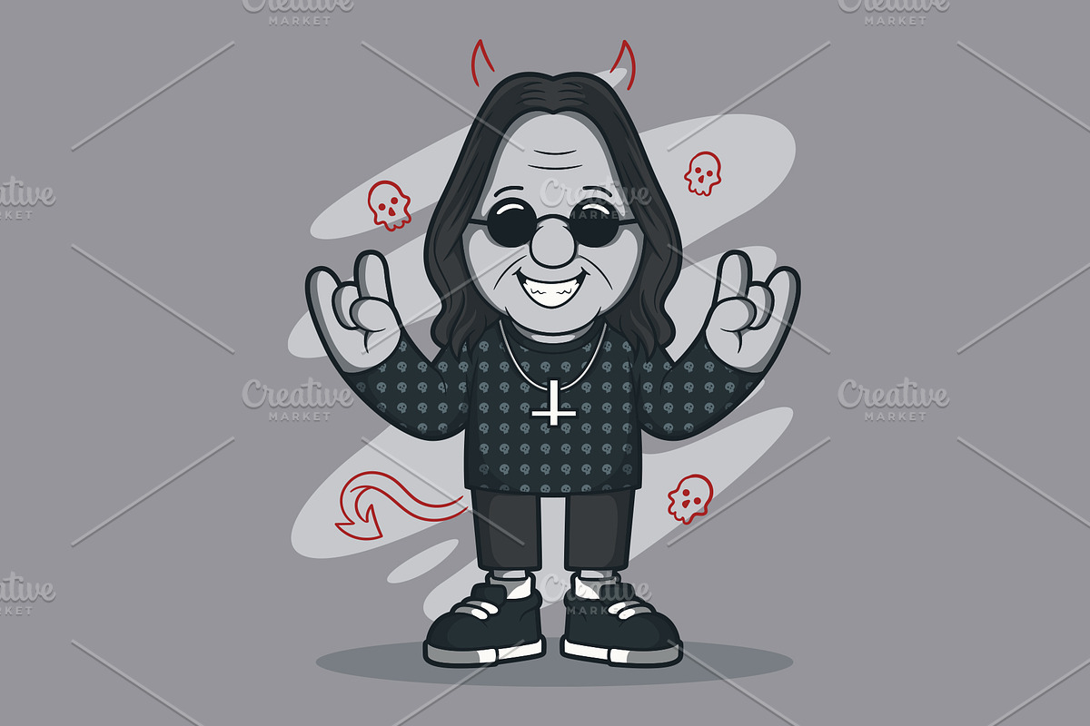 The Rocker!, a Person Illustration by pedrors