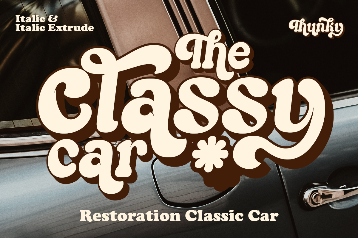 Thunky - Chunky Retro Typeface, a Serif Font by Pandeka Studio (Photo 7 of 13)