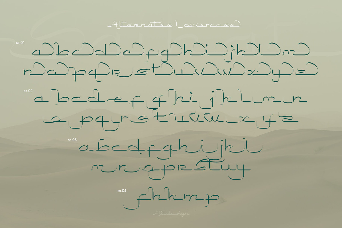 Saihat Arabic Typeface, a Script Font by alit design (Photo 3 of 15)