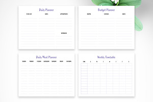 2023 Colorful Daily Planner Layout