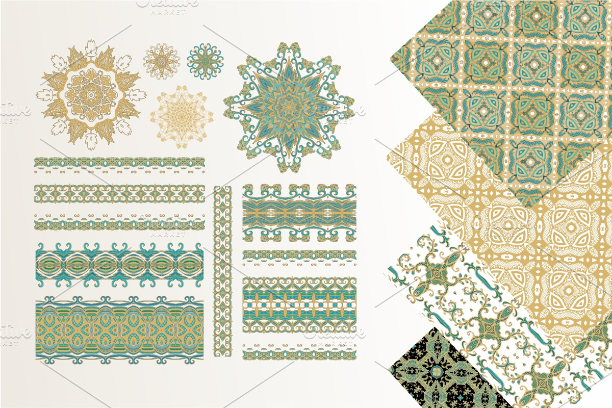 Big pack of ornaments, patterns, a Decorative Illustration by Dainia (Photo 2 of 3)