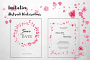 Abstrack Watercolour Invitation, an Invitation Template by byfloraison (Thumbnail 1 of 6)