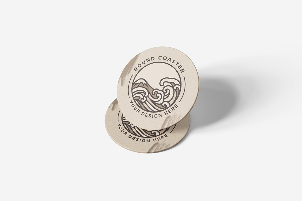 Round Coaster Mockup, a Product Mockup by MrLetters (Photo 4 of 5)