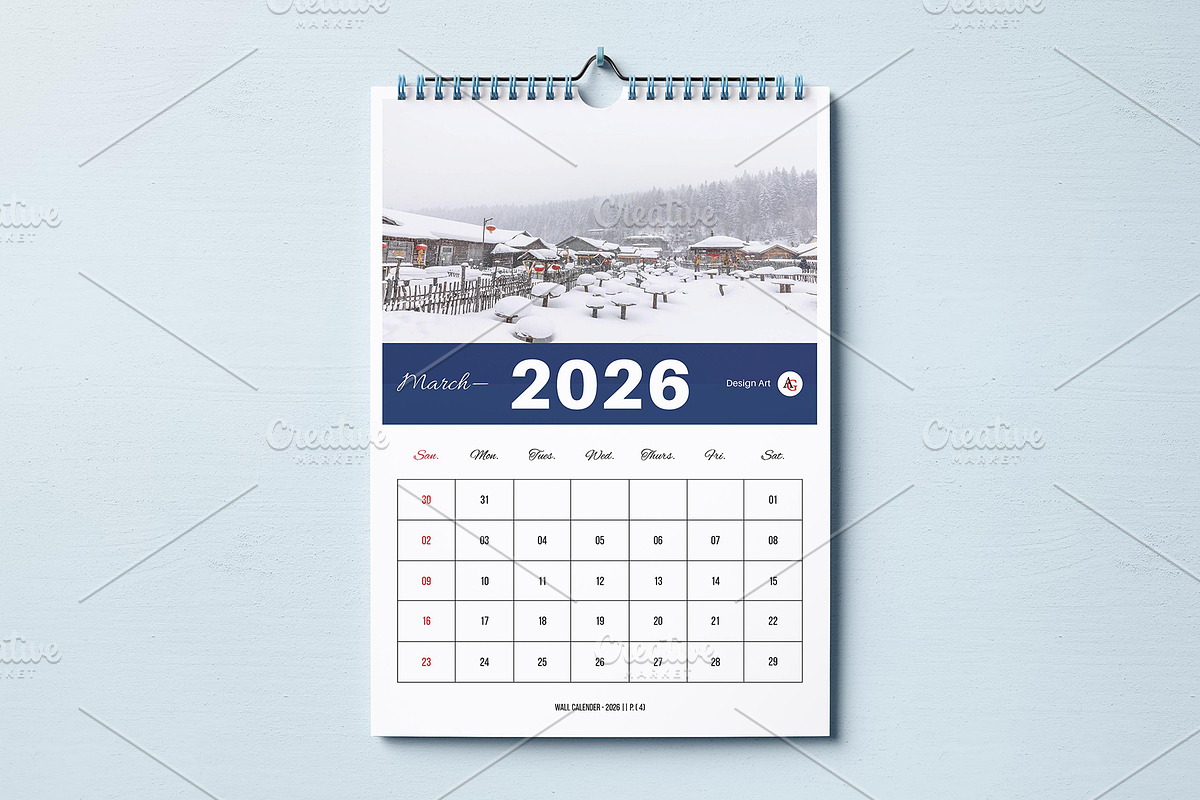 Digital Wall Calendar 26/27 Template, a Brochure Template by GoldenGrid Studio (Photo 4 of 16)