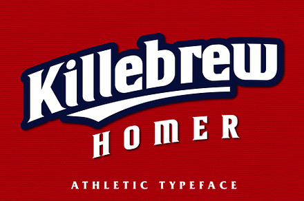 Killebrew Homer | Bold Athletic Type
