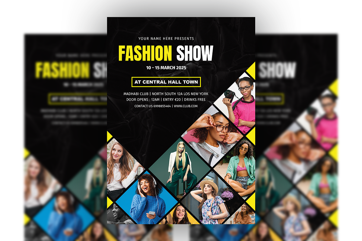 Fashion Show / Models Week Flyer, a Flyer Template by Madhabi Studio (Photo 3 of 3)