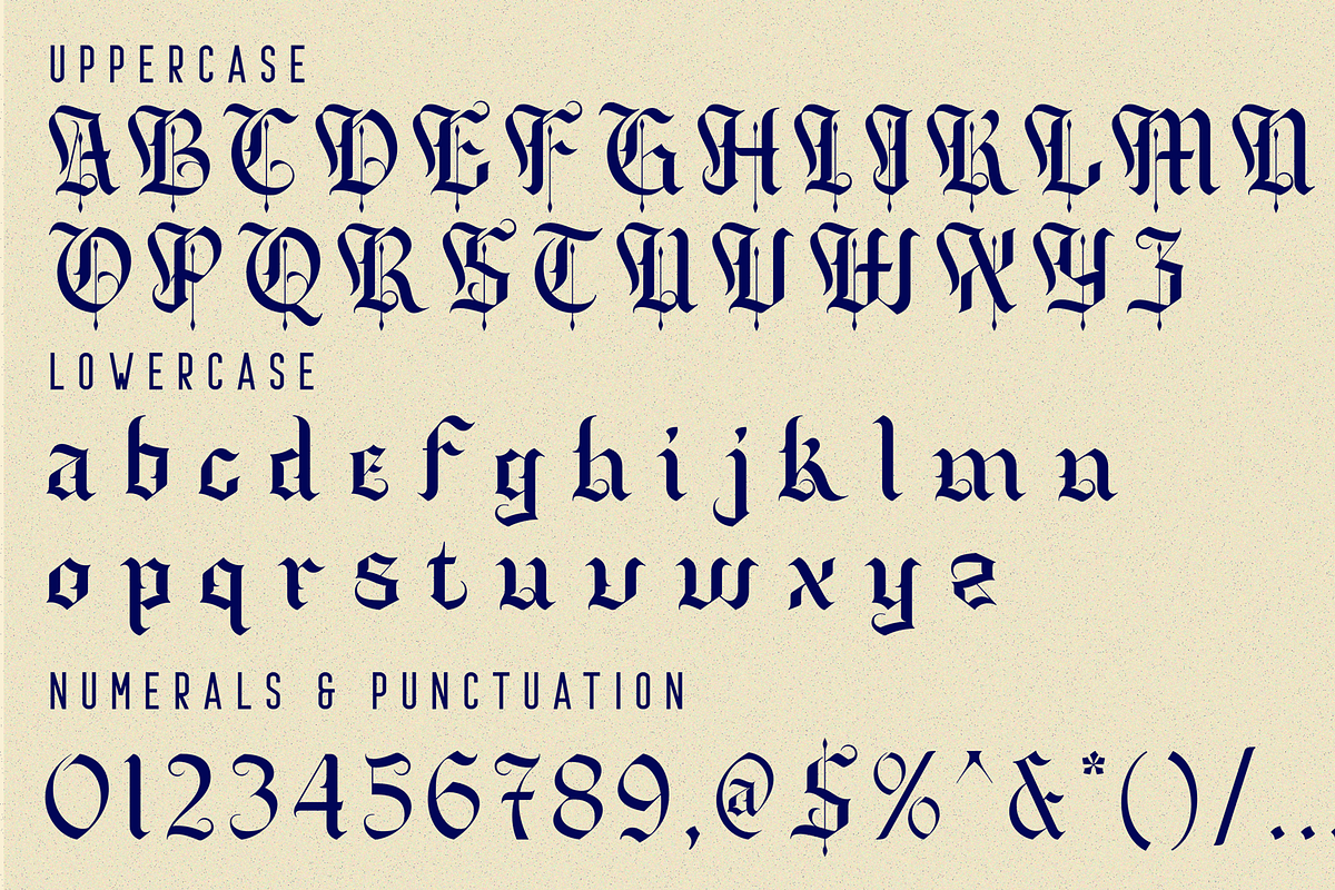 Timeless Medium - Blackletter Font, a Blackletter Font by 177Studio (Photo 8 of 8)