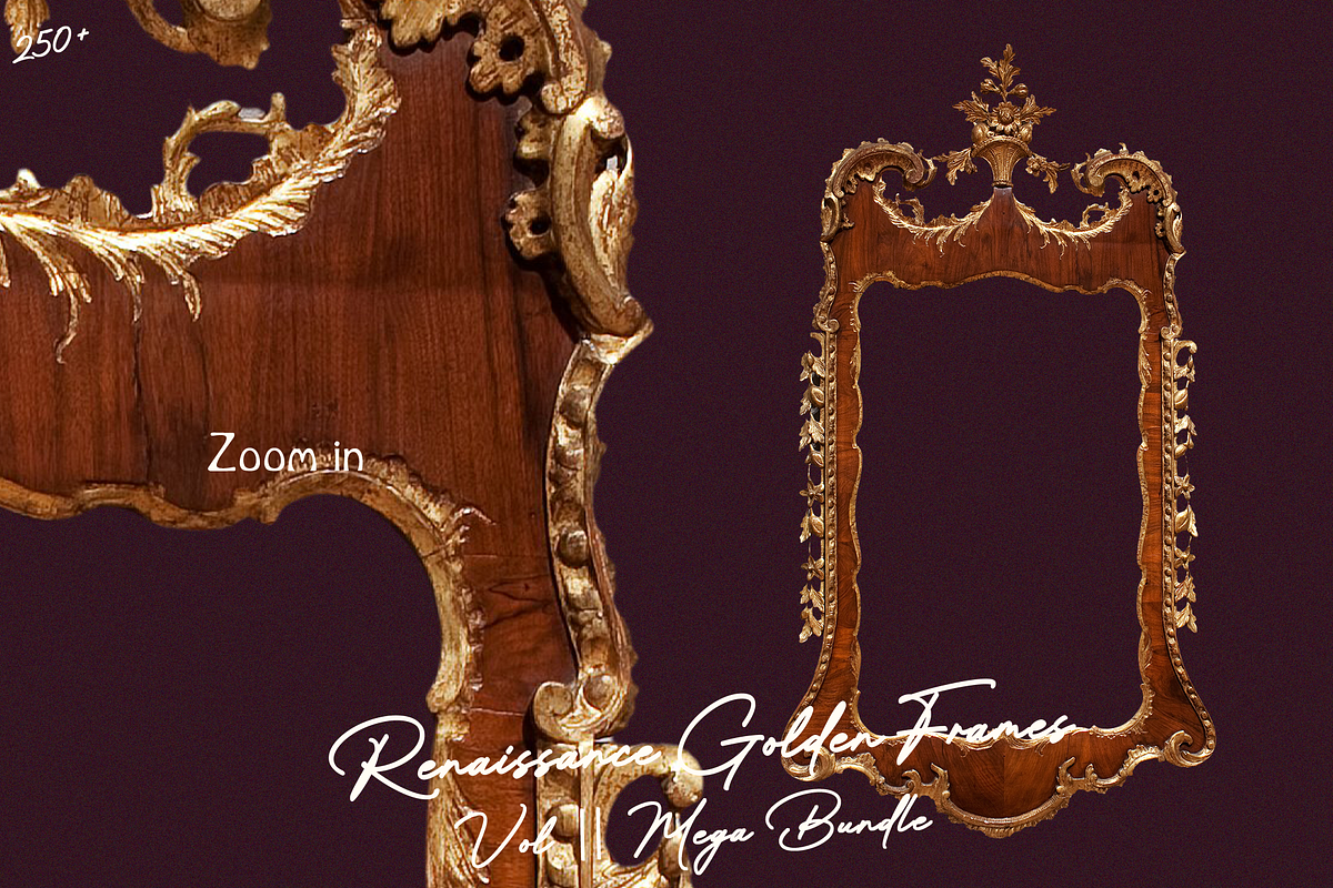 250 Renaissance Golden Frames Vol II, an Object Graphic by Lilithcollageart (Photo 3 of 11)