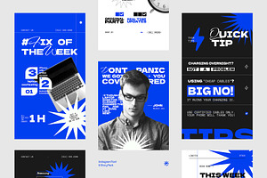 Tech Gadget Repair Instagram Pack, a Social Media Template by fakhroo